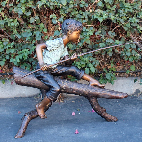 Gone Fishing Garden Sculpture