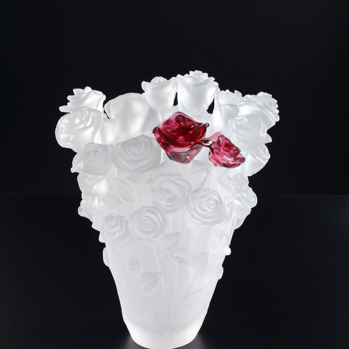 Crystal Flower Bee Vase 14'